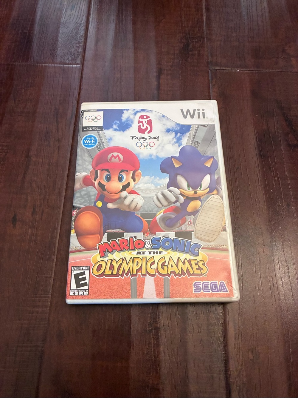 Mario & Sonic at the Olympic Games Beijing 2008 Nintendo Wii w/ Case & Manual